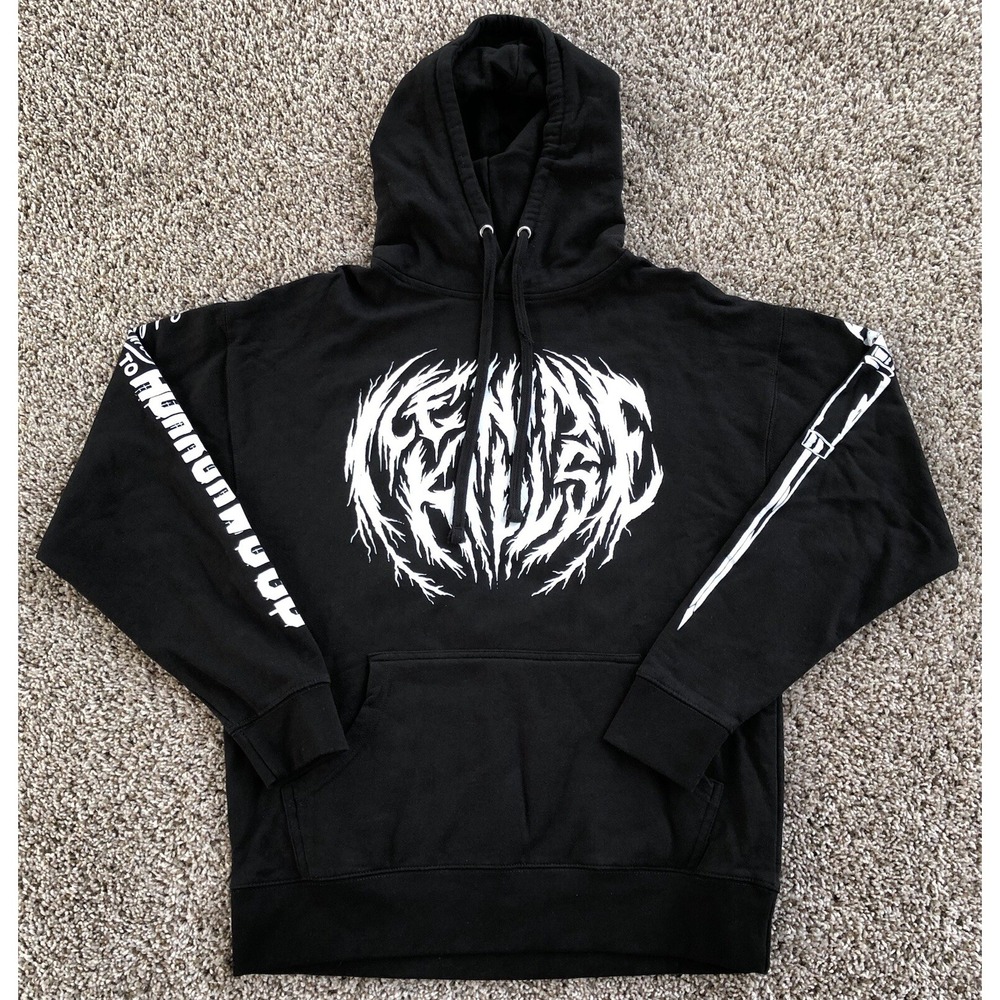 Ice Nine Kills Welcome To Horrorwood Hoodie Mens L Tour Concert Graphic Pullover
